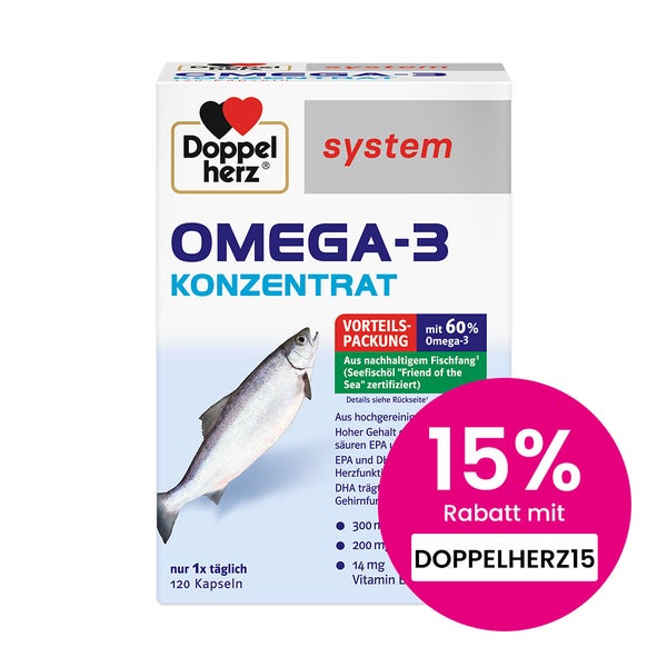 Doppelherz system Omega-3 Konzentrat 120 St