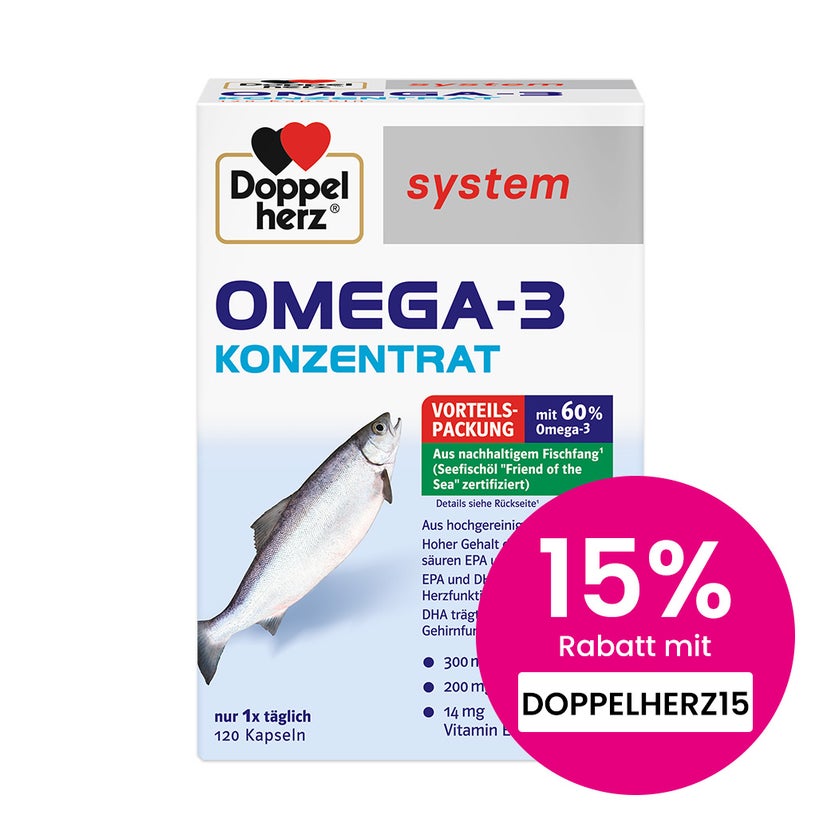Doppelherz system Omega-3 Konzentrat 120 St