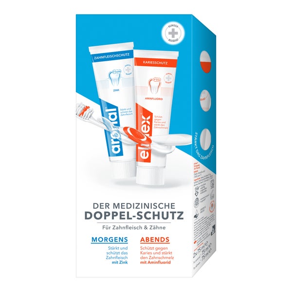 aronal & elmex Zahnpasta Doppel-Schutz 2X75 ml