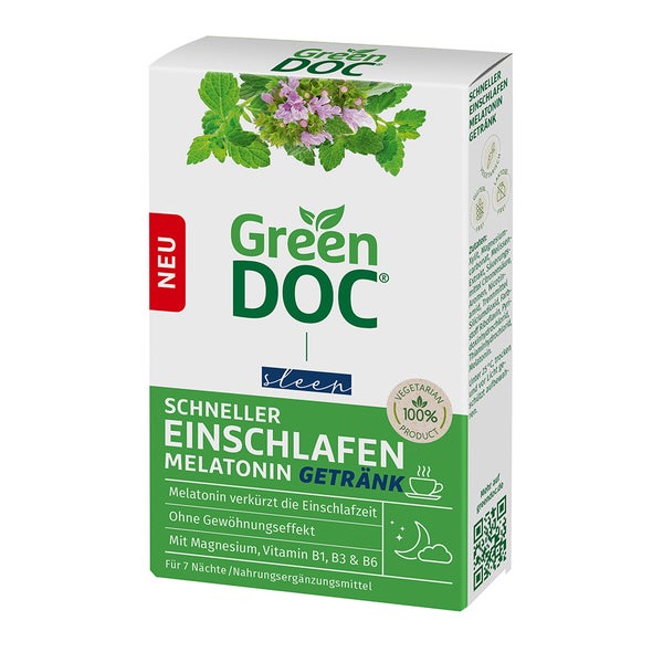 Greendoc Schneller Einschlafen Melatonin 7X4 g