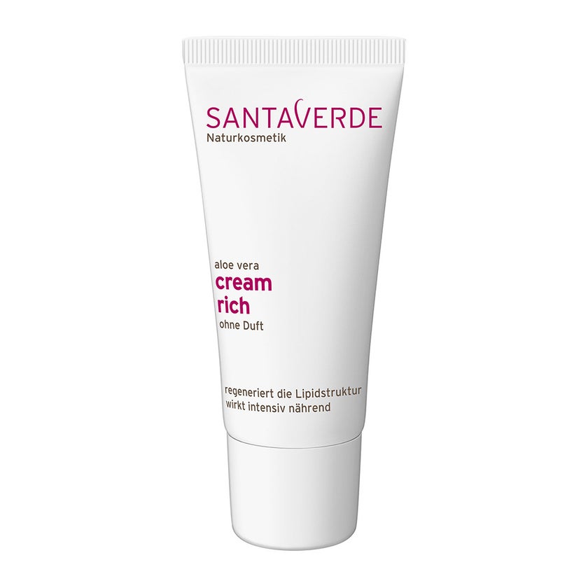 SANTAVERDE aloe vera creme rich ohne duft 30 ml