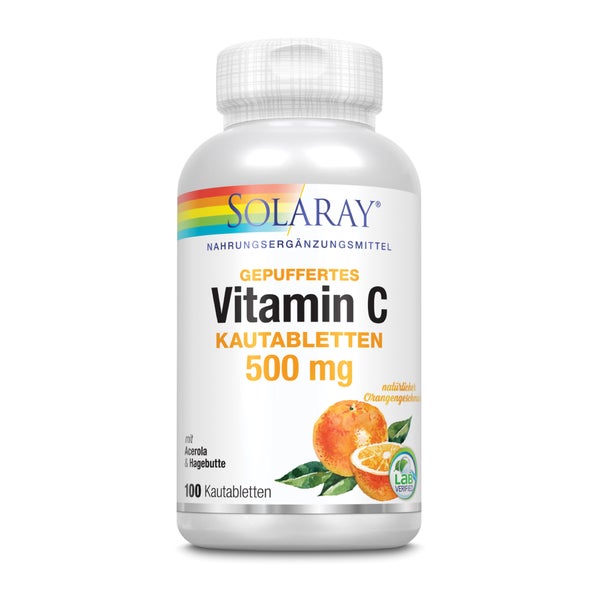 Solaray Vitamin C Kautabletten 500 mg Orange 100 St