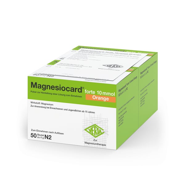 Magnesiocard Forte 10 mmol Orange Plv.z. 100 St