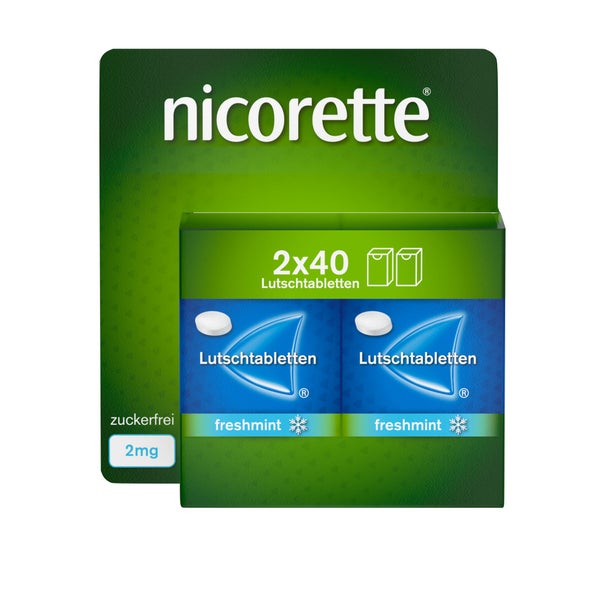 nicorette Lutschtablette freshmint 2 mg Nikotin 80 St