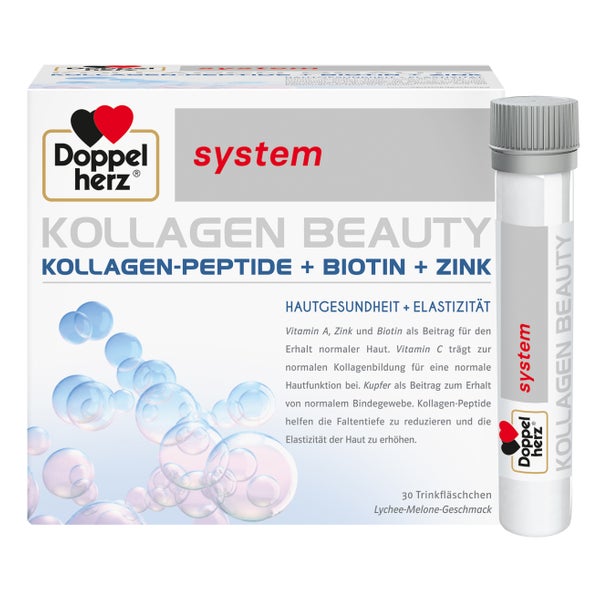 Doppelherz system Kollagen Beauty Kollagen-Peptide + Açai-Extrakt + Biotin + Zink 30 St