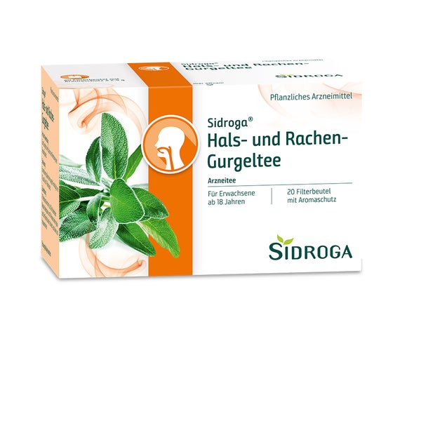 Sidroga Hals- und Rachen-Gurgeltee Filterbeutel 20X2,5 g