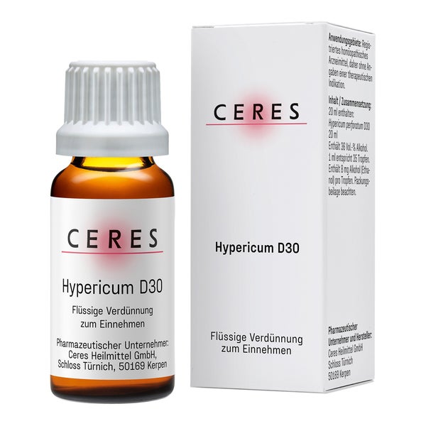 Ceres Hypericum D 30 Dilution 20 ml