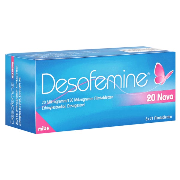 DESOFEMINE 20 Nova 20 µg/150 µg Filmtabletten 6X21 St