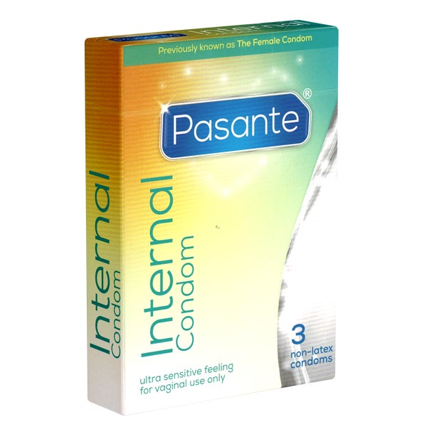 Pasante Internal Condom Frauenkondome latexfrei 3 Stück (3 Kondome) 3 St