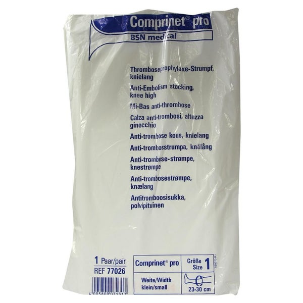 Comprinet pro Thromboseprophylaxe-Strumpf, knielang, weiß, Gr. 1 2 St