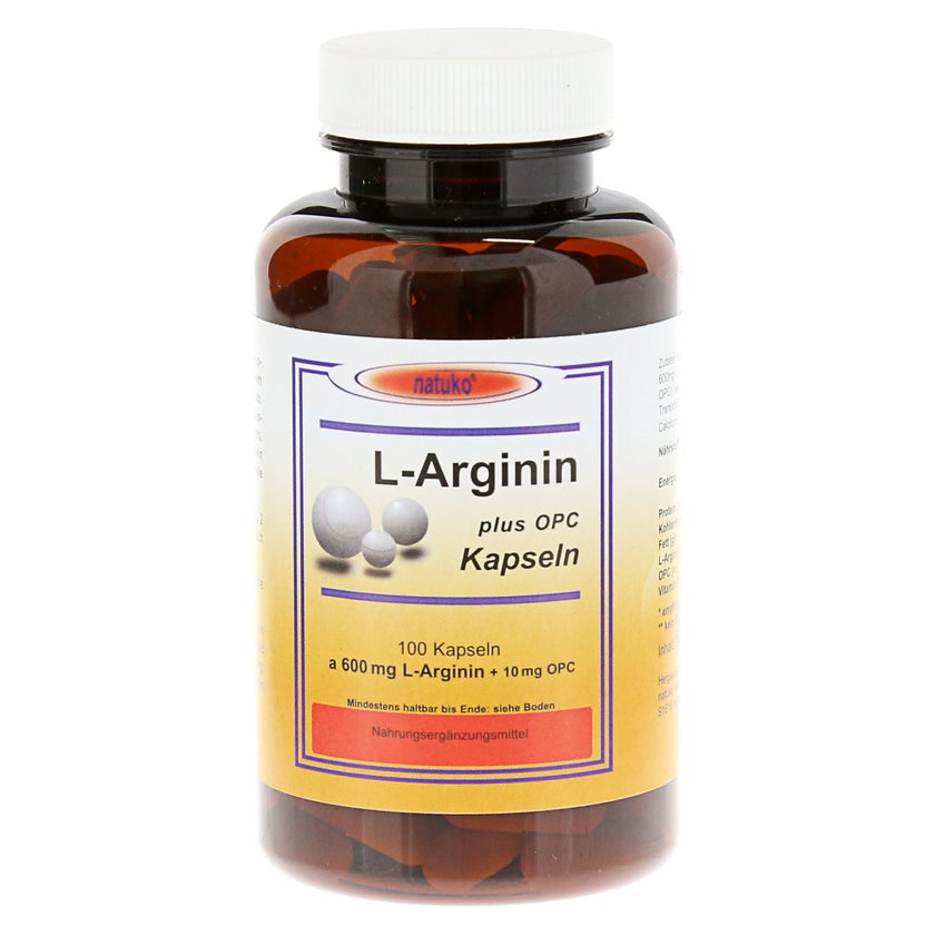 L-arginin+opc 600 mg Kapseln 100 St