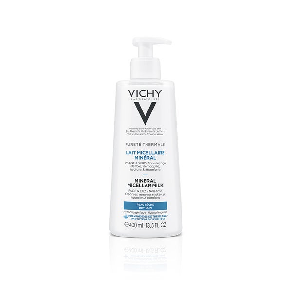 VICHY Pureté Thermale Minéral Mizellen Reinigungsmilch trockene Haut 400 ml