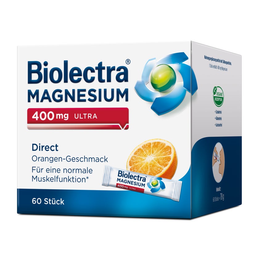 Biolectra MAGNESIUM 400 mg ultra Direct 60 St