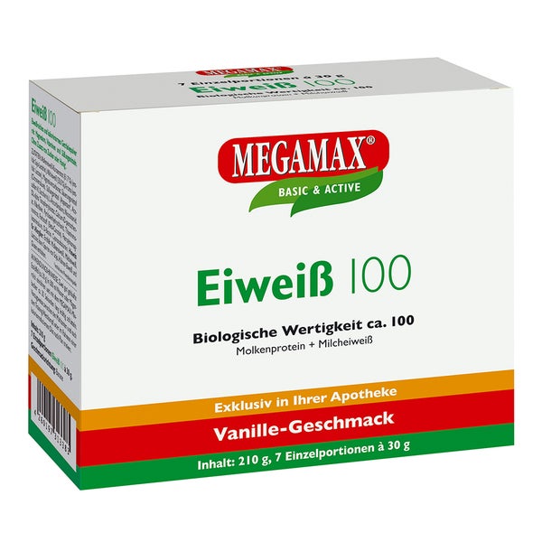 MEGAMAX Eiweiß 100 VANILLE 7X30 g