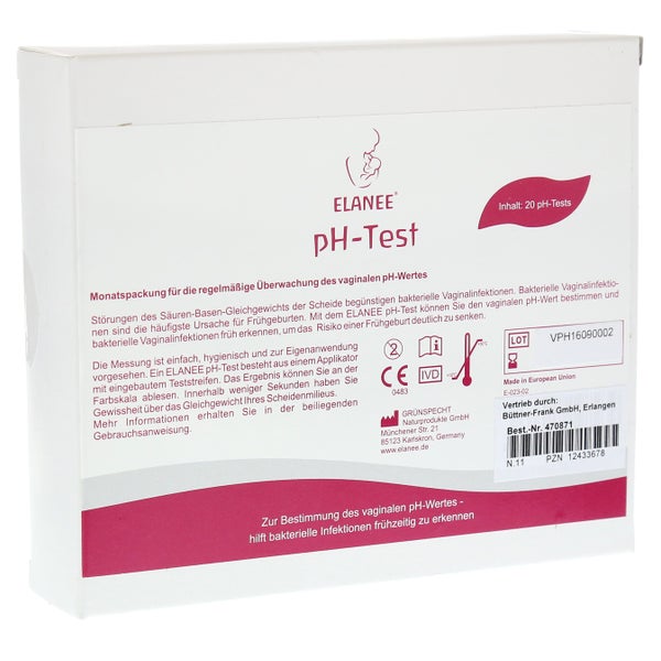 Elanee Ph-test Vaginal 20 St