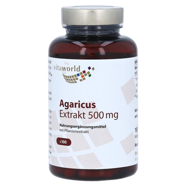 Agaricus Extrakt 500 mg Kapseln 100 St