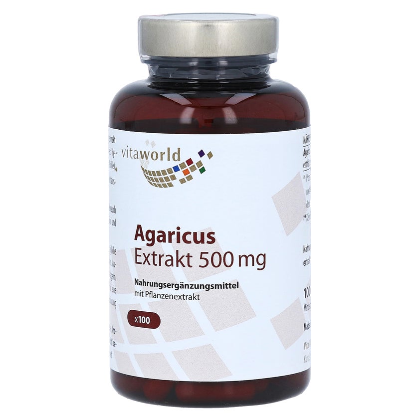 Agaricus Extrakt 500 mg Kapseln 100 St