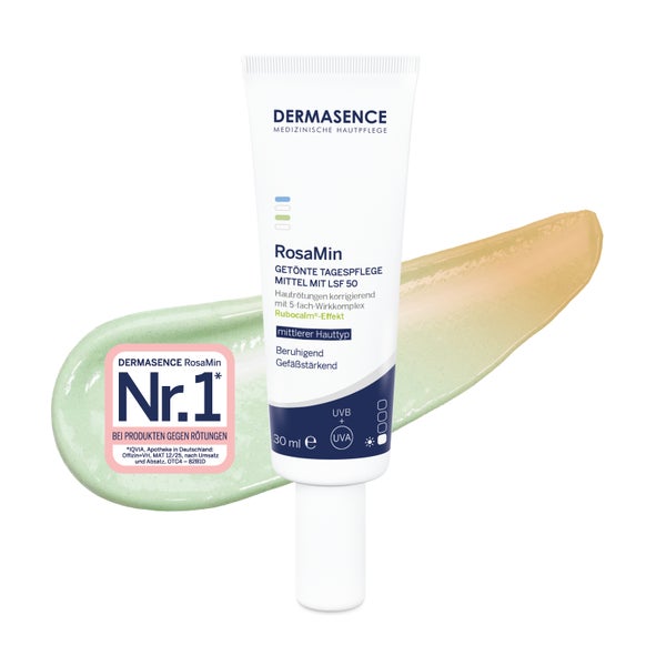DERMASENCE RosaMin Getönte Tagespflege mittel LSF 50 30 ml