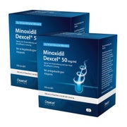 Produktabbildung: Minoxidil Dexcel® 50 mg/ml Spray Doppelpack 2X3X60 ml