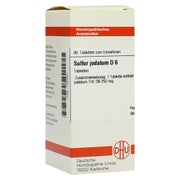 Produktabbildung: Sulfur Jodatum D 6 Tabletten 80 St