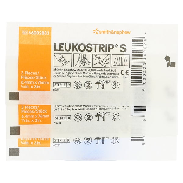 Leukostrip S Wundnahtstreifen 6,4x76 mm 3X3 St