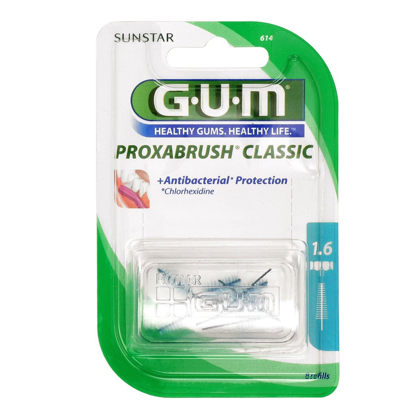 GUM Proxabrush Ersatzbürsten 0,7 mm Tann 8 St