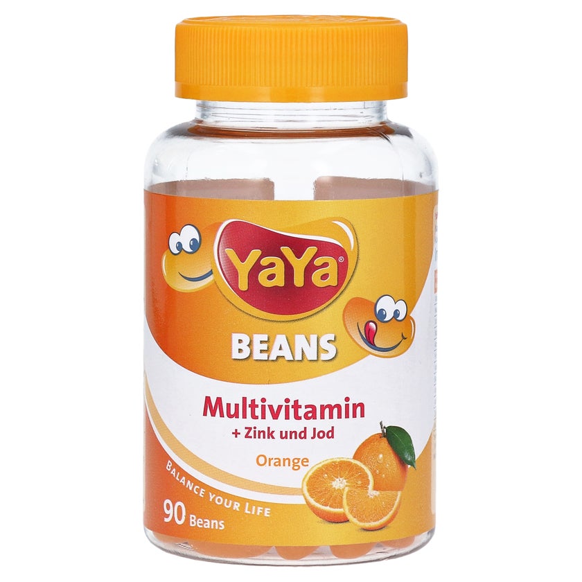 YAYA Beans Orange Zink und Jod Kaudragee 90 St