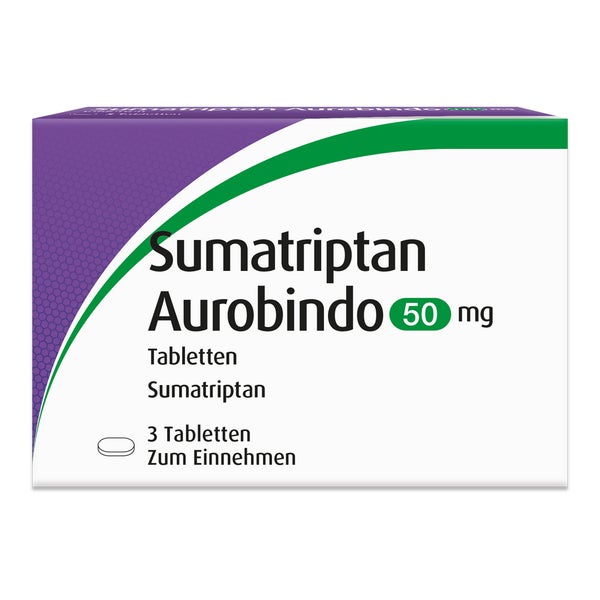 Sumatriptan Aurobindo 50 mg Tabletten 3 St