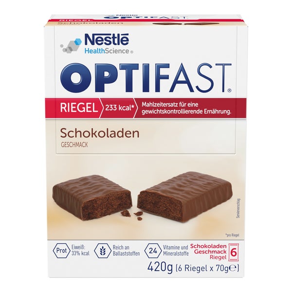 OPTIFAST Riegel Schokolade 6X70 g