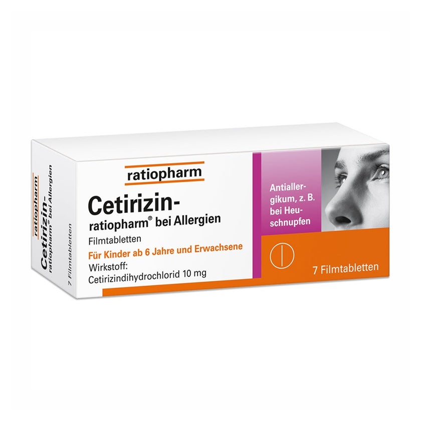 Cetirizin - ratiopharm® Antiallergikum 7 St