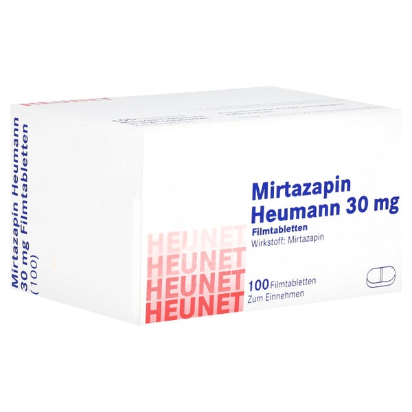 MIRTAZAPIN Heumann 30 mg Filmtabl.Heunet 100 St
