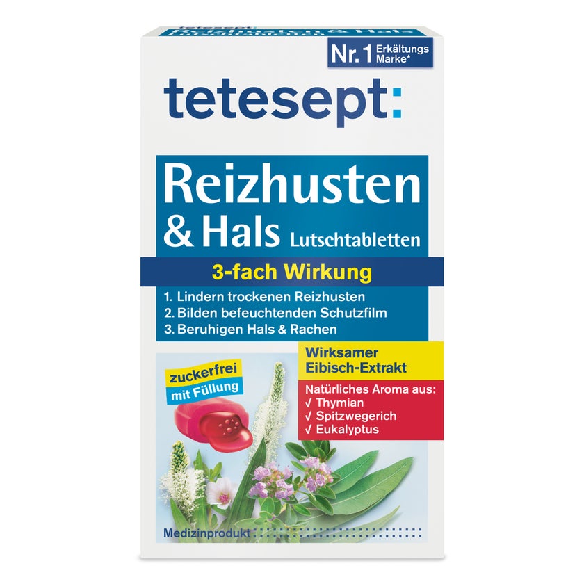 Tetesept Reizhusten & Hals Lutschtablett 20 St