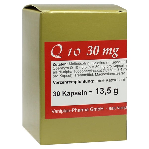 Q10 30 mg Kapseln 30 St