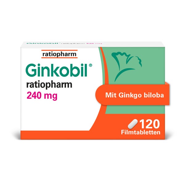 Ginkobil ratiopharm 240mg mit Ginkgo biloba 120 St