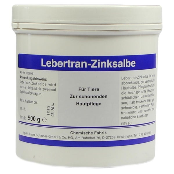 Lebertran Zinksalbe vet. 500 g