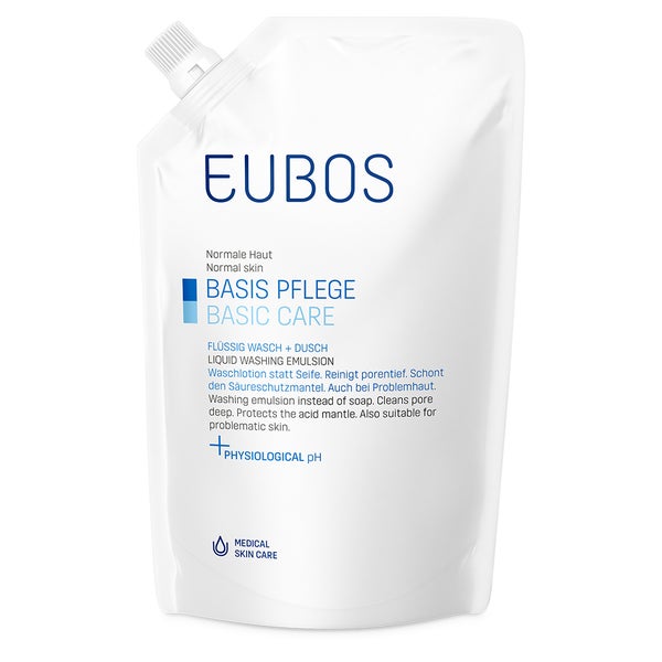 EUBOS BASIS PFLEGE FLÜSSIG WASCH + DUSCH NACHFÜLLBEUTEL 400 ml