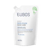 EUBOS Basis Pflege Fluessig Wasch Dusch Blau Nachfuellbeutel 400 ml