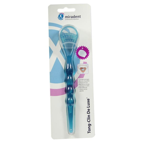 Miradent Zungenreiniger Tong-Clin De Luxe blau 1 St