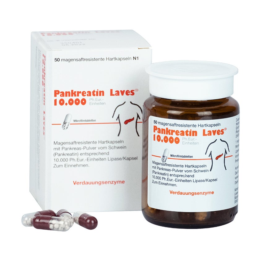 Pankreatin Laves 10.000 Ph.Eur-Einheiten 50 St