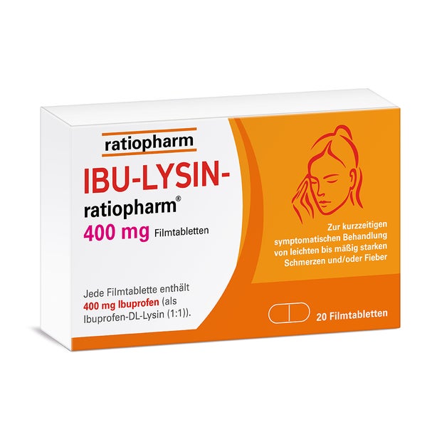 IBU-LYSIN-ratiopharm® 400 mg Filmtabletten 20 St