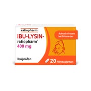 Produktabbildung: IBU-LYSIN-ratiopharm® 400 mg Filmtabletten 20 St