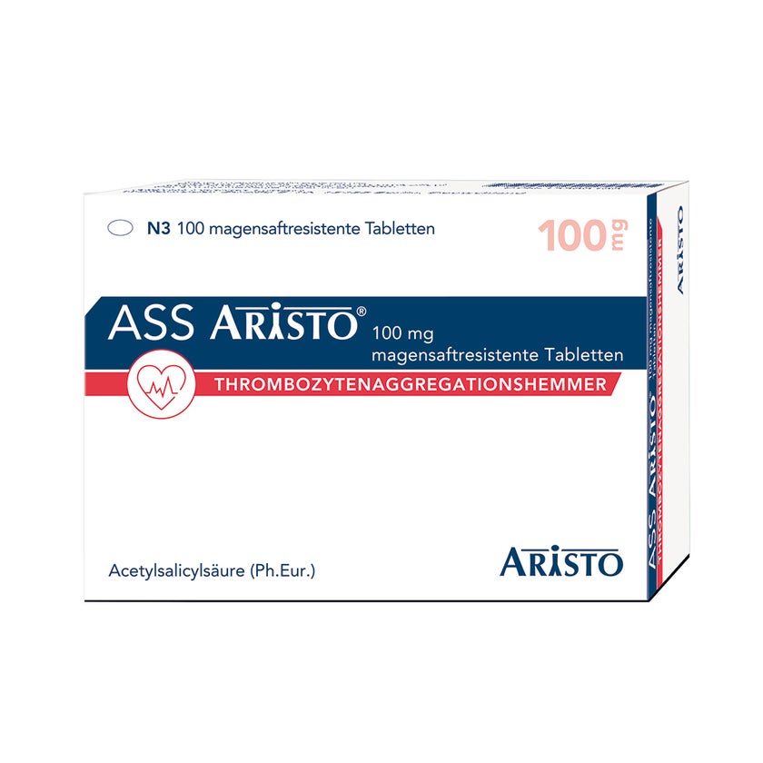 ASS Aristo 100 mg magensaftresistente Ta 100 St