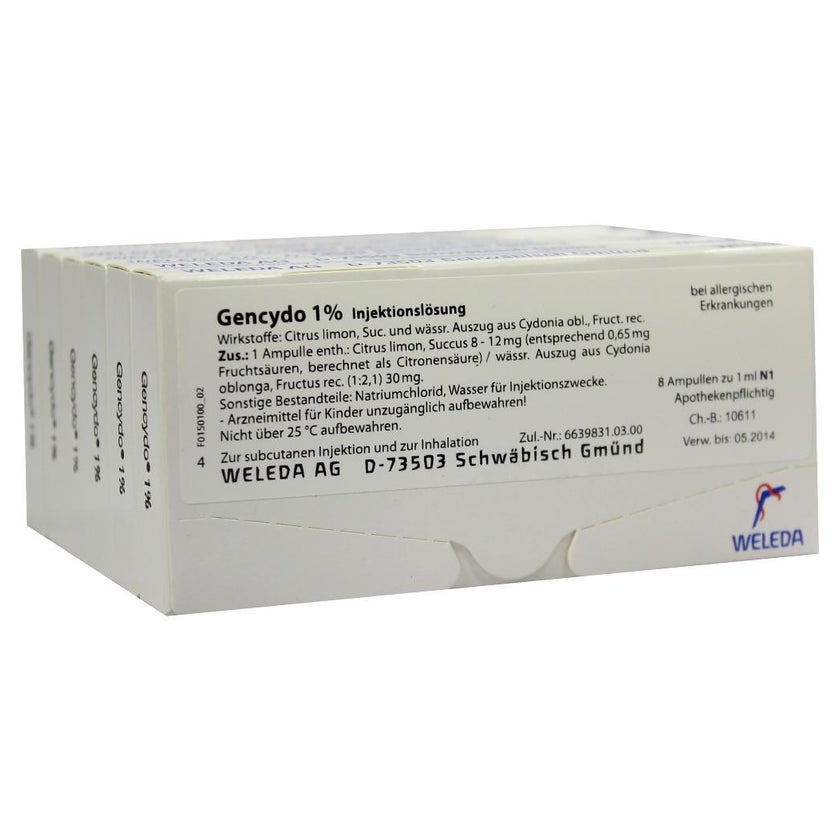 Gencydo 1% Injektionslösung 48X1 ml
