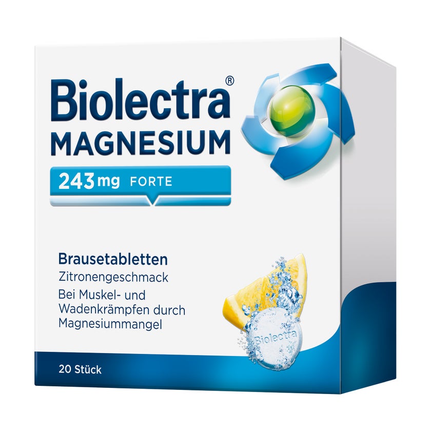 Biolectra Magnesium 243 mg forte Zitrone bei Magnesiummangel 20 St