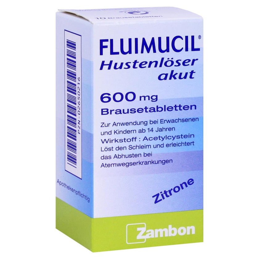 Fluimucil Hustenlöser akut 600 Brausetabletten 10 St