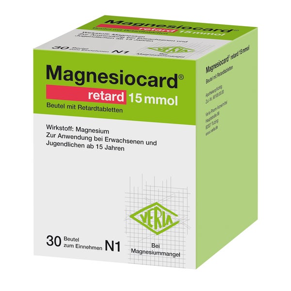 Magnesiocard retard 15 mmol 30 St