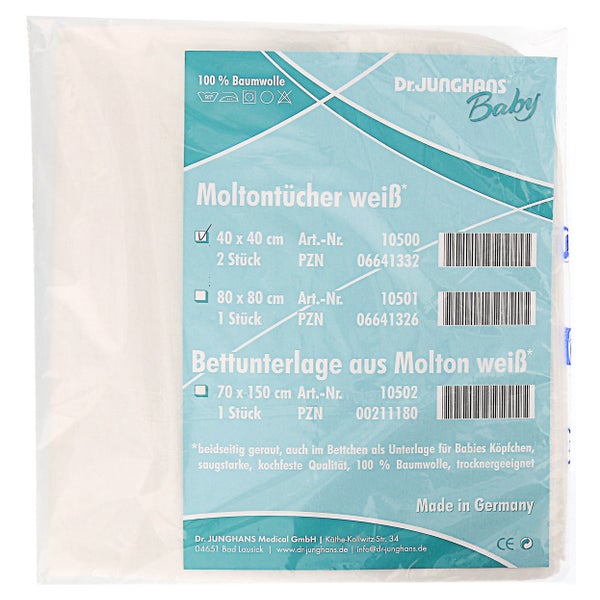 Molton-tücher 40x40 cm 2 St