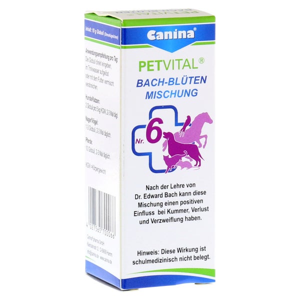 Petvital Bachblüten Nr.6 Globuli vet. 10 g