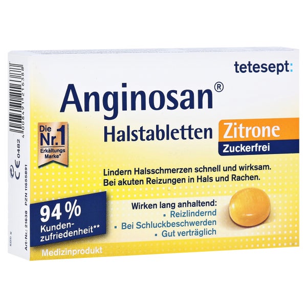 Tetesept Anginosan Halstabletten zuckerf 20 St