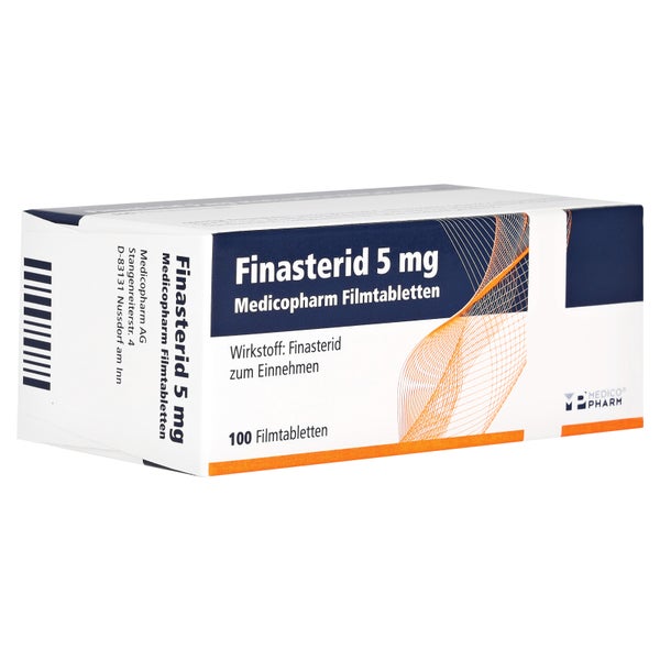 FINASTERID 5 mg Medicopharm Filmtabletten 100 St